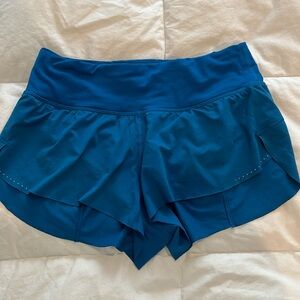Women’s Lululemon Blue Running Shorts, size 4